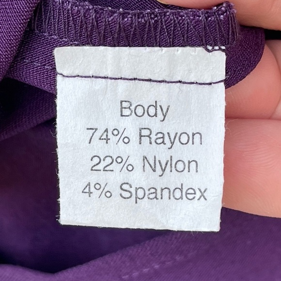 STOP STARING RETRO STYLE EGGPLANT COLOR DRESS SIZE 14 - Picture 13 of 15